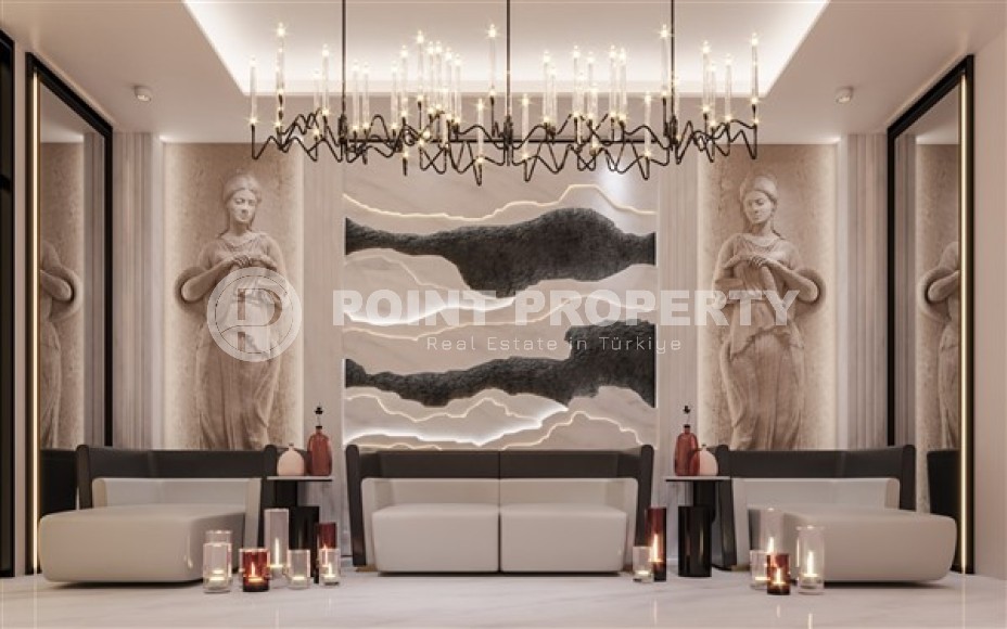 Small 1+1 apartment in a residential complex under construction, in the European region of Alanya - Lower Oba-id-7696-photo-6