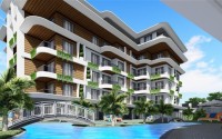 Small 1+1 apartment in a residential complex under construction, in the European region of Alanya - Lower Oba-id-7696-photo-9