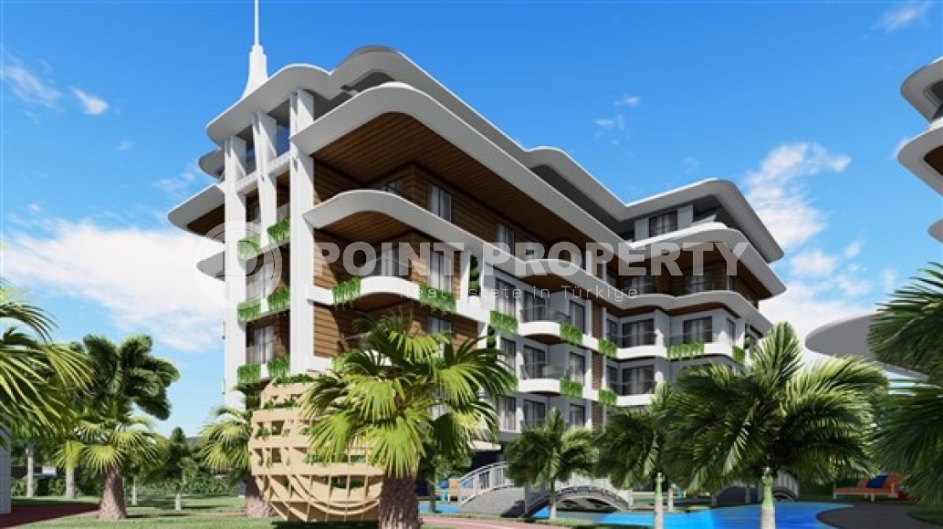 Small 1+1 apartment in a residential complex under construction, in the European region of Alanya - Lower Oba-id-7696-photo-10