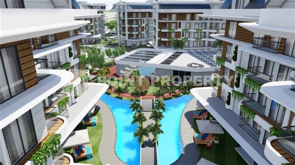 Small 1+1 apartment in a residential complex under construction, in the European region of Alanya - Lower Oba-id-7696-photo-14