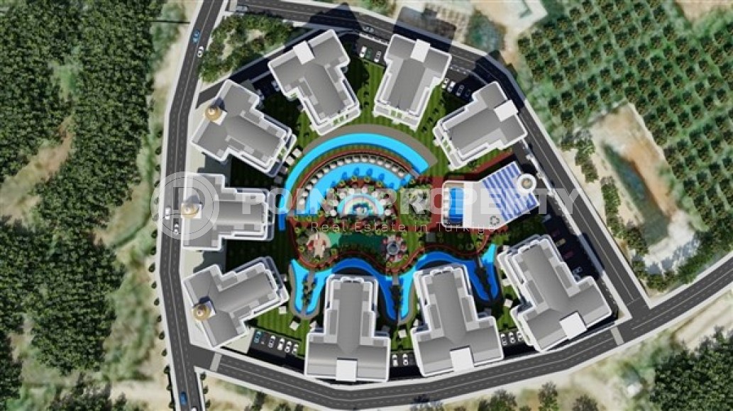 Small 1+1 apartment in a residential complex under construction, in the European region of Alanya - Lower Oba-id-7696-photo-19