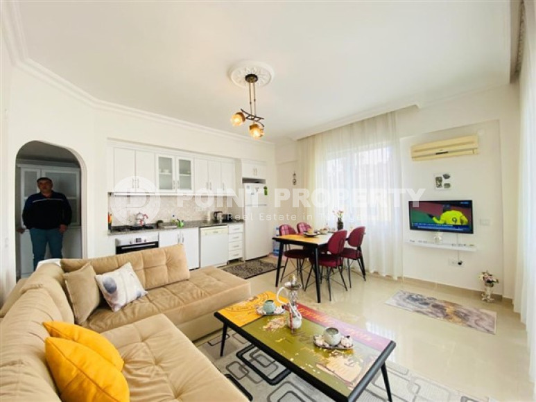 Alanya center: furnished apartment 1+1, 60m², in a complex with a swimming pool 200m from Keykubat beach-id-1594-photo-2