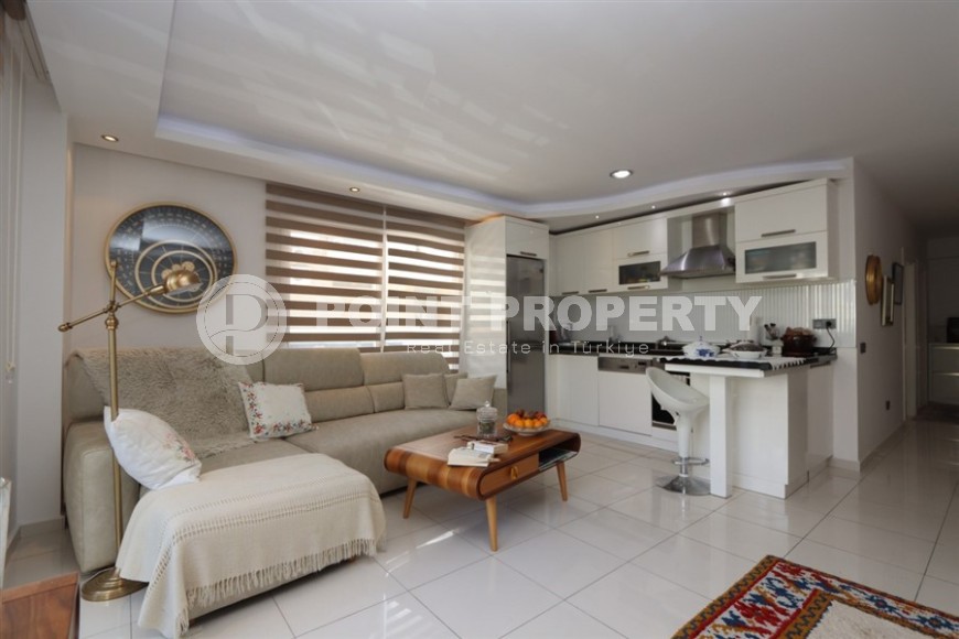 Modern 1+1 apartment with furniture and household appliances, 600 meters from the sea-id-7702-photo-1