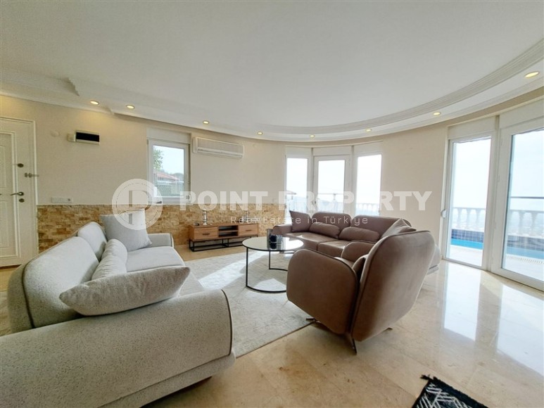 Атмосферная вилла с панорамным видом на море и горы, в живописном, экологически чистом районе Аланьи - Каргыджак-id-7705-фото-3