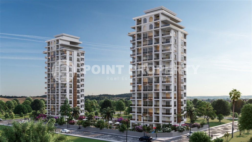 Апартаменты в жилом комплексе на этапе строительства в курортном районе Мерсина - Тедже-id-7719-фото-1