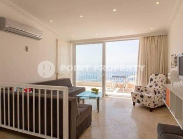 Duplex apartment 2+1 with panoramic views of the sea and Mount Kale, ten minutes walk from the center of Alanya-id-7731-photo-1