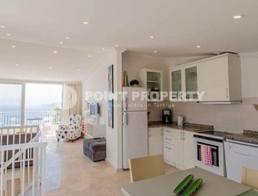 Двухуровневая квартира 2+1 с панорамным видом на море и гору Кале, в десяти минутах ходьбы от центра Аланьи-id-7731-фото-2