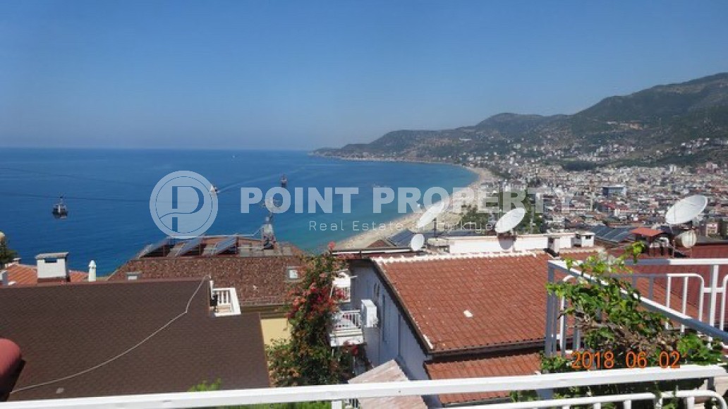 Duplex apartment 2+1 with panoramic views of the sea and Mount Kale, ten minutes walk from the center of Alanya-id-7731-photo-8