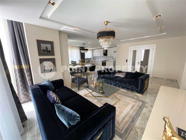 Атмосферная линейная квартира с видом на море и живописную банановую рощу, в престижном районе Аланьи - Каргыджак-id-7738-фото-2