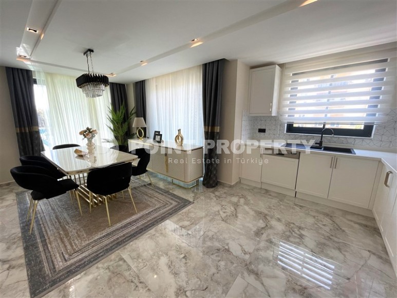 Атмосферная линейная квартира с видом на море и живописную банановую рощу, в престижном районе Аланьи - Каргыджак-id-7738-фото-3