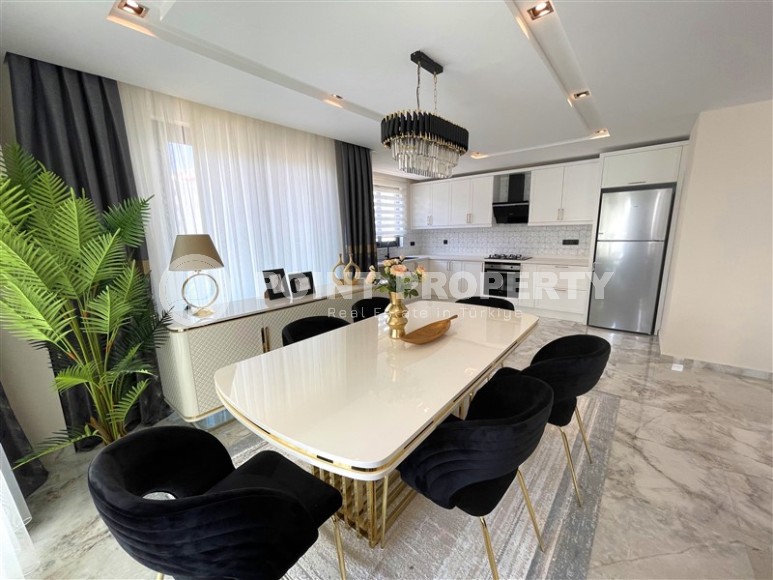 Атмосферная линейная квартира с видом на море и живописную банановую рощу, в престижном районе Аланьи - Каргыджак-id-7738-фото-4