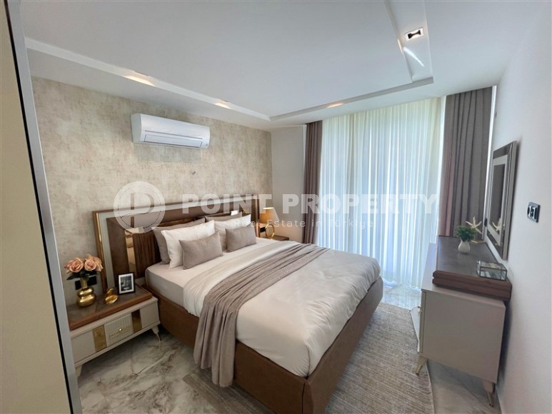 Атмосферная линейная квартира с видом на море и живописную банановую рощу, в престижном районе Аланьи - Каргыджак-id-7738-фото-7