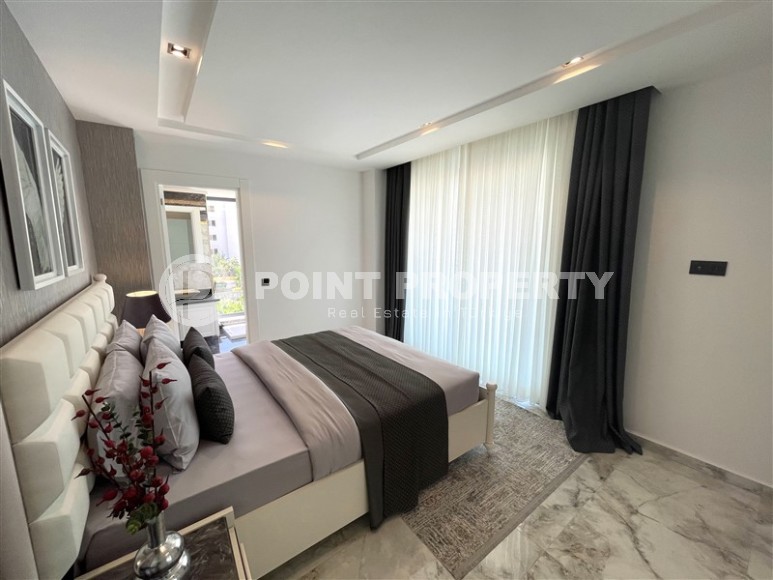 Атмосферная линейная квартира с видом на море и живописную банановую рощу, в престижном районе Аланьи - Каргыджак-id-7738-фото-8