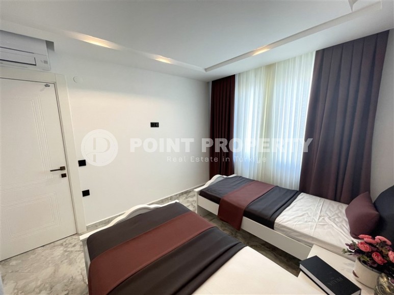 Атмосферная линейная квартира с видом на море и живописную банановую рощу, в престижном районе Аланьи - Каргыджак-id-7738-фото-9