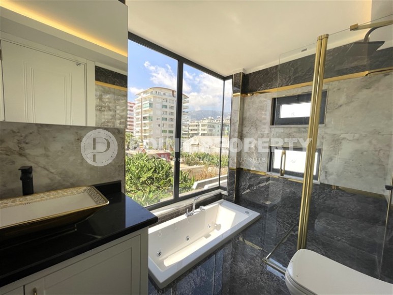 Атмосферная линейная квартира с видом на море и живописную банановую рощу, в престижном районе Аланьи - Каргыджак-id-7738-фото-12