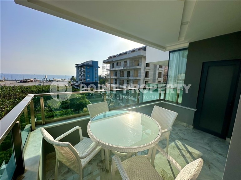 Атмосферная линейная квартира с видом на море и живописную банановую рощу, в престижном районе Аланьи - Каргыджак-id-7738-фото-14