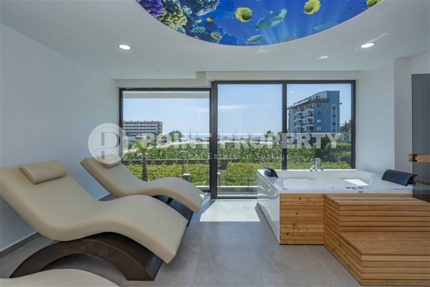 Атмосферная линейная квартира с видом на море и живописную банановую рощу, в престижном районе Аланьи - Каргыджак-id-7738-фото-20