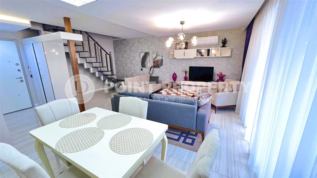 Modern two-level apartment 2+1 in a residential complex built in 2020, 800 meters from the sea-id-7756-photo-4