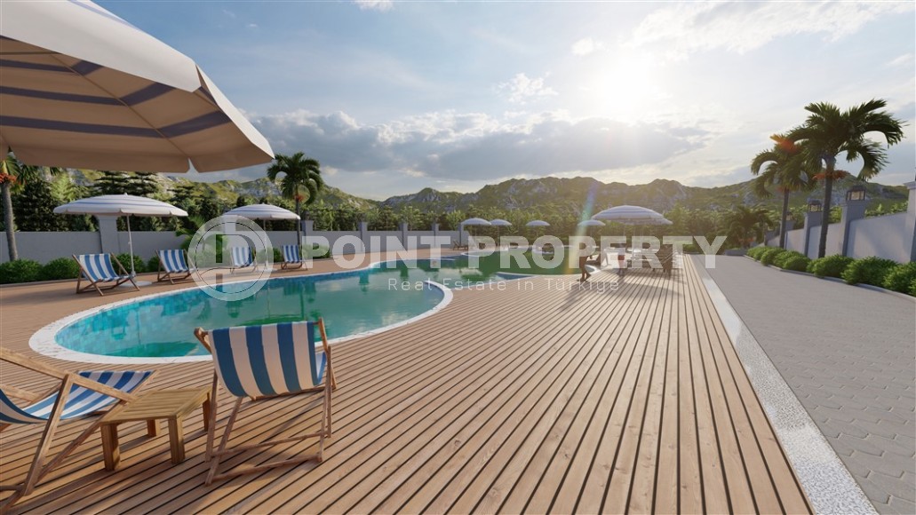 Линейные и двухуровневые квартиры в 8-этажном жилом комплексе на этапе строительства, в новом районе Аланьи - Паяллар-id-7764-фото-9