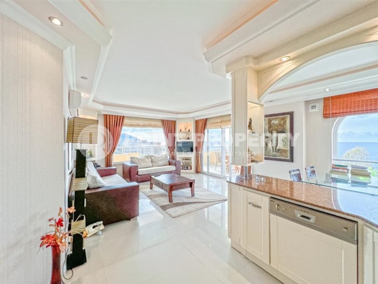 Светлая, атмосферная квартира с роскошным видом на море, в центре современного  района Аланьи - Махмутлар-id-7766-фото-2