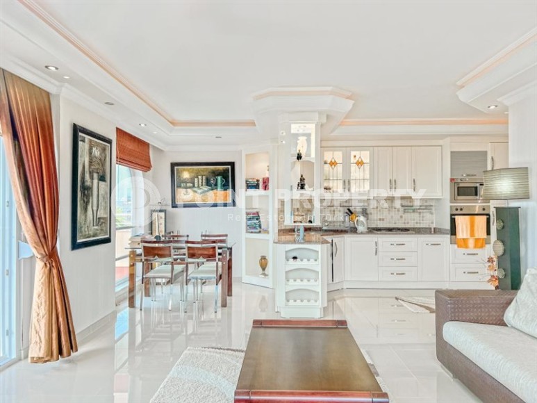 Светлая, атмосферная квартира с роскошным видом на море, в центре современного  района Аланьи - Махмутлар-id-7766-фото-5