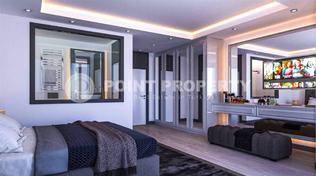 Виллы эксклюзивного дизайна с площадью 360 - 460 м2 в строящемся комплексе, район Каргыджак, дата завершения работ декабрь 2024 года-id-3193-фото-4