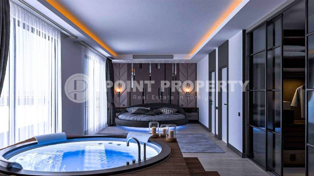 Виллы эксклюзивного дизайна с площадью 360 - 460 м2 в строящемся комплексе, район Каргыджак, дата завершения работ декабрь 2024 года-id-3193-фото-7