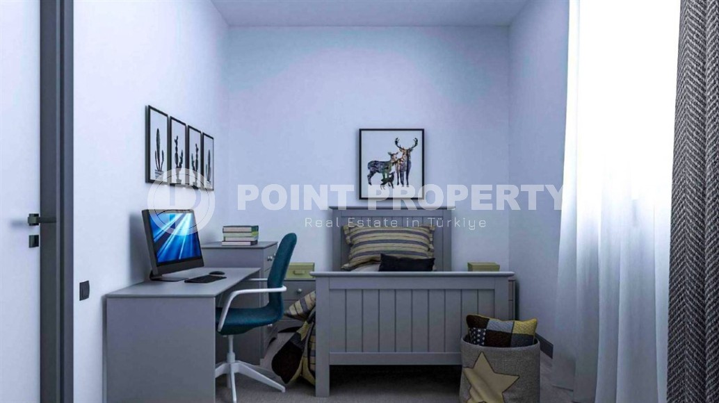 Виллы эксклюзивного дизайна с площадью 360 - 460 м2 в строящемся комплексе, район Каргыджак, дата завершения работ декабрь 2024 года-id-3193-фото-8