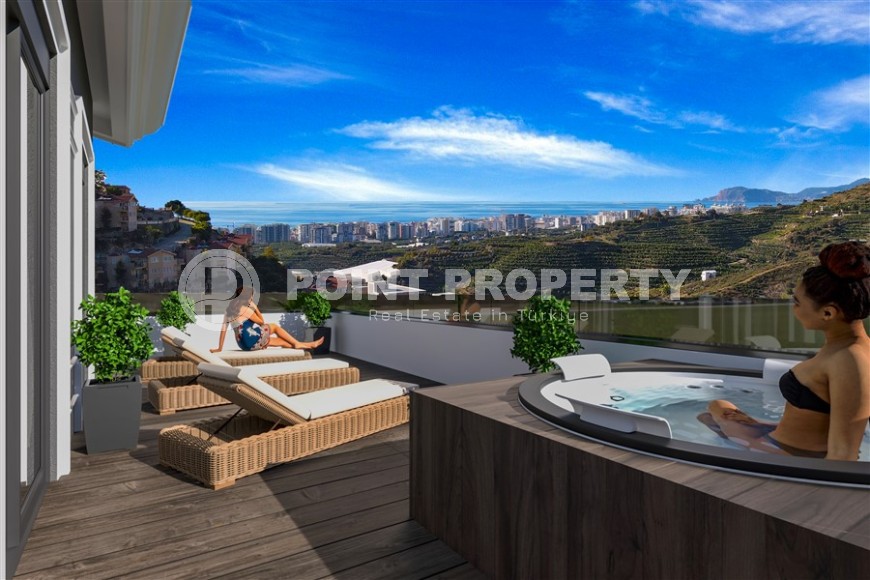 Виллы эксклюзивного дизайна с площадью 360 - 460 м2 в строящемся комплексе, район Каргыджак, дата завершения работ декабрь 2024 года-id-3193-фото-10