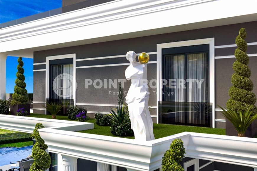 Виллы эксклюзивного дизайна с площадью 360 - 460 м2 в строящемся комплексе, район Каргыджак, дата завершения работ декабрь 2024 года-id-3193-фото-25