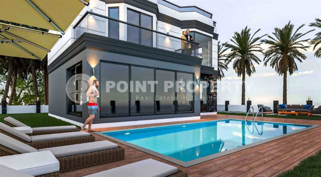 Виллы эксклюзивного дизайна с площадью 360 - 460 м2 в строящемся комплексе, район Каргыджак, дата завершения работ декабрь 2024 года-id-3193-фото-26