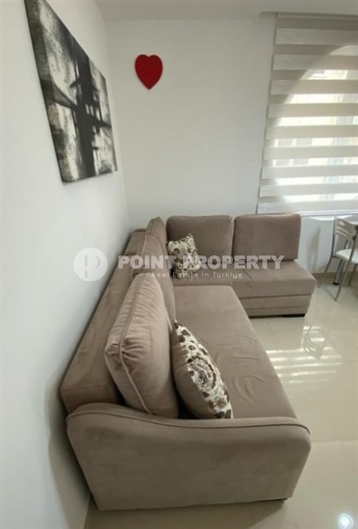 Меблированная квартира 1+1 в 500 метрах от роскошного пляжа Клеопатры, в центре Аланьи-id-7767-фото-2