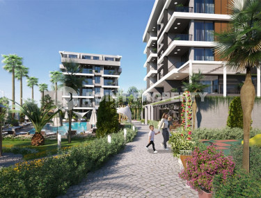 Project under construction in the Kargicak area with a large selection of layouts, sea and mountain views-id-1086-photo-4