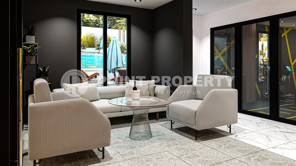 Доступная по цене квартира 1+1 в жилом комплексе на финальном этапе строительства, в зеленом, экологически чистом районе Аланьи - Газипаша-id-7775-фото-9