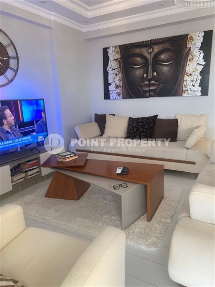 Panoramic apartment 2+1 with sea and mountain views, in the center of the modern area of Alanya - Cikcilli-id-7784-photo-2