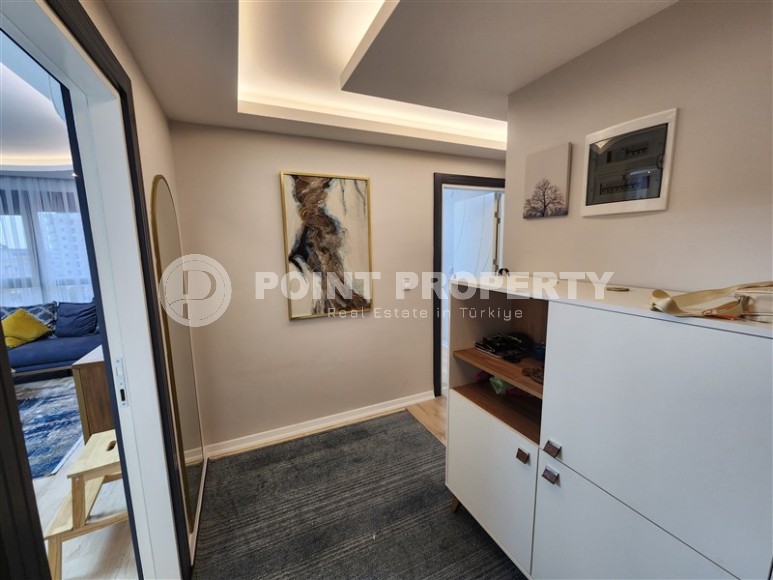 Благоустроенная квартира с современным дизайном в 150 метрах от моря, в центре популярного района Аланьи - Махмутлар-id-7789-фото-6