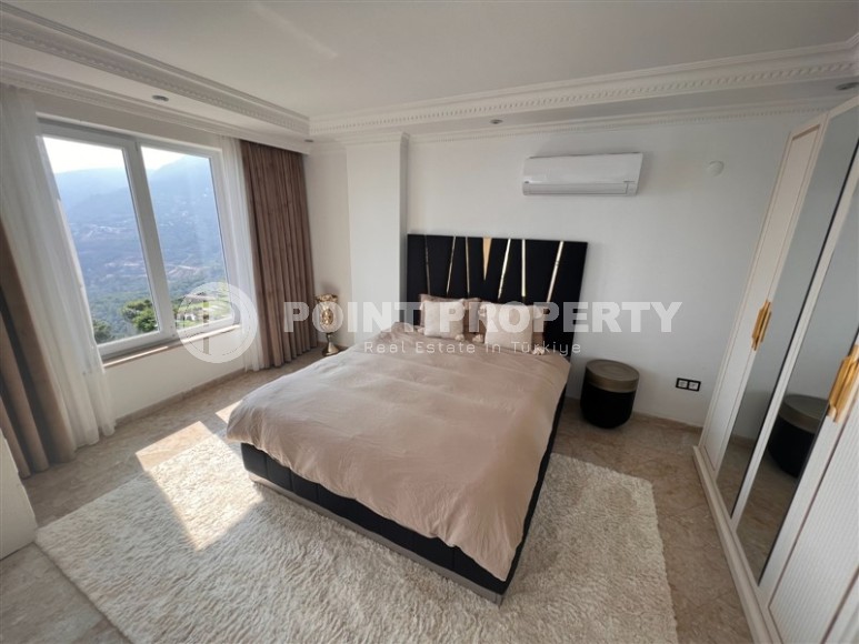 Атмосферная вилла с панорамным видом на море и гору Кале, в элитном районе Аланьи - Бекташ-id-7798-фото-7
