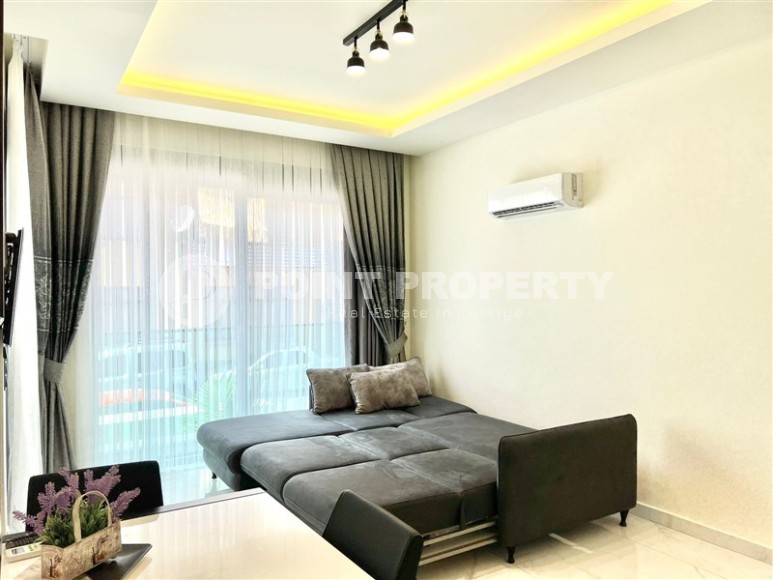 Современная квартира 1+1, общей площадью 60 м2, на 1-м этаже в комфортабельной резиденции, построенной в 2020 году-id-7799-фото-2