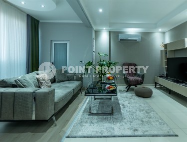 Современная двухуровневая квартира 2+1, общей площадью 120 м2, на 5-м этаже с мансардой в центре Аланьи-id-7801-фото-2