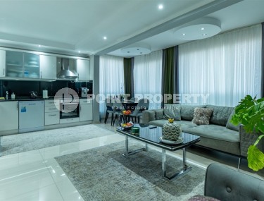 Современная двухуровневая квартира 2+1, общей площадью 120 м2, на 5-м этаже с мансардой в центре Аланьи-id-7801-фото-4