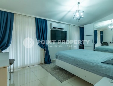 Современная двухуровневая квартира 2+1, общей площадью 120 м2, на 5-м этаже с мансардой в центре Аланьи-id-7801-фото-5