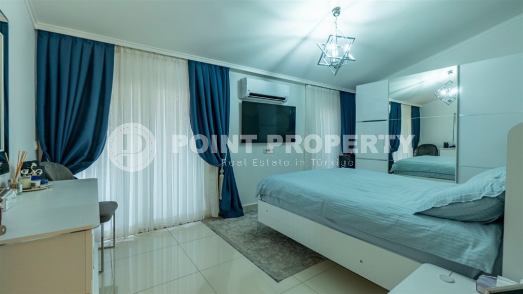 Современная двухуровневая квартира 2+1, общей площадью 120 м2, на 5-м этаже с мансардой в центре Аланьи-id-7801-фото-5