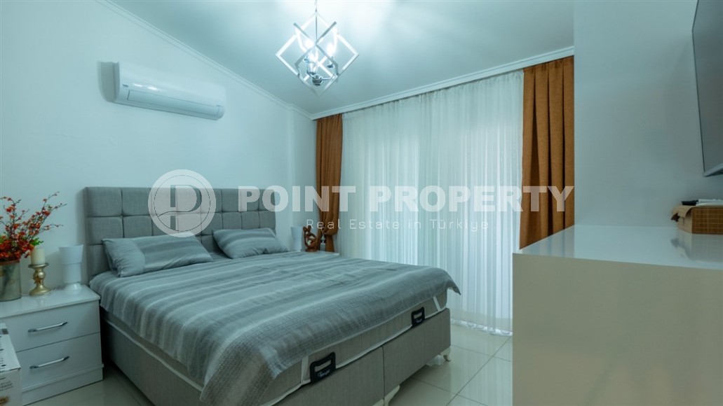 Современная двухуровневая квартира 2+1, общей площадью 120 м2, на 5-м этаже с мансардой в центре Аланьи-id-7801-фото-6