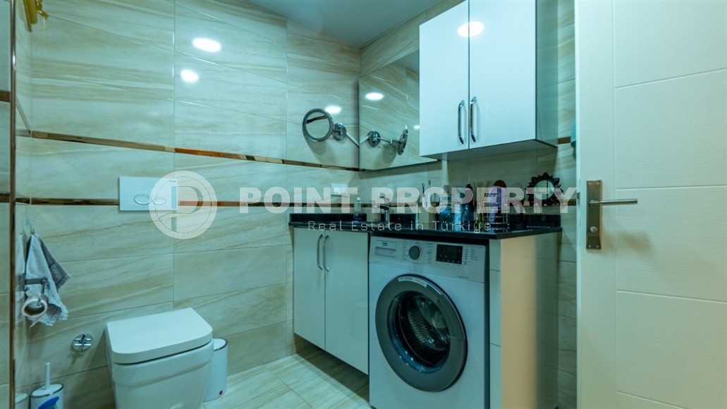 Современная двухуровневая квартира 2+1, общей площадью 120 м2, на 5-м этаже с мансардой в центре Аланьи-id-7801-фото-11