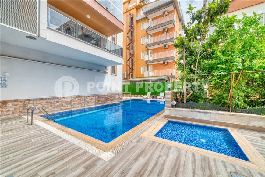 Современная двухуровневая квартира 2+1, общей площадью 120 м2, на 5-м этаже с мансардой в центре Аланьи-id-7801-фото-16