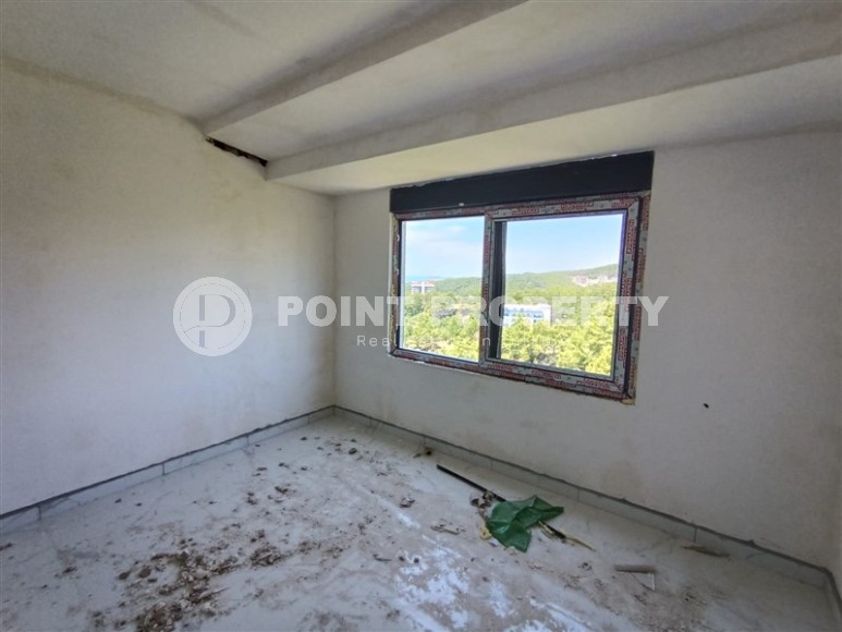 Панорамная двухуровневая квартира с видом на море, в живописном районе Аланьи - Авсаллар-id-7288-фото-7