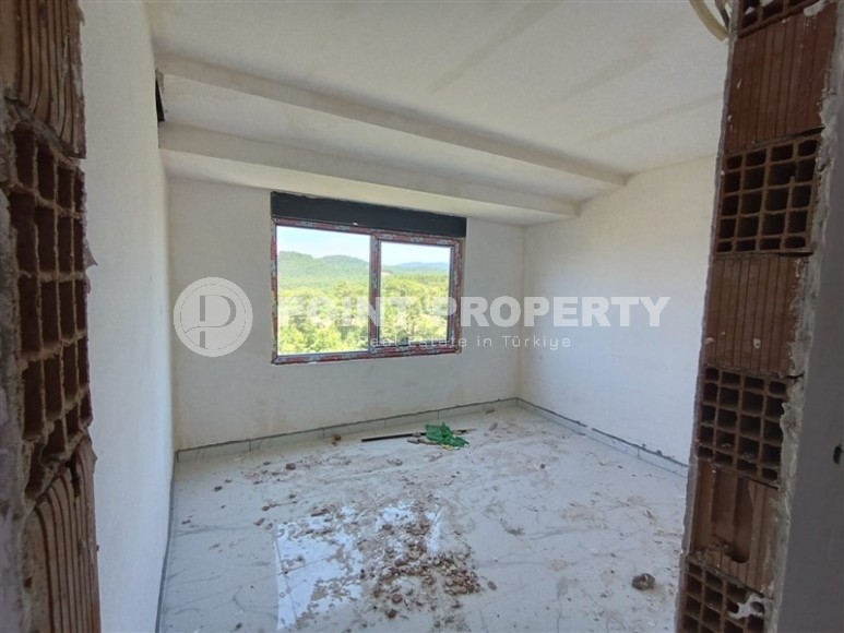 Панорамная двухуровневая квартира с видом на море, в живописном районе Аланьи - Авсаллар-id-7288-фото-8