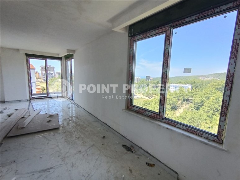 Панорамная двухуровневая квартира с видом на море, в живописном районе Аланьи - Авсаллар-id-7288-фото-12