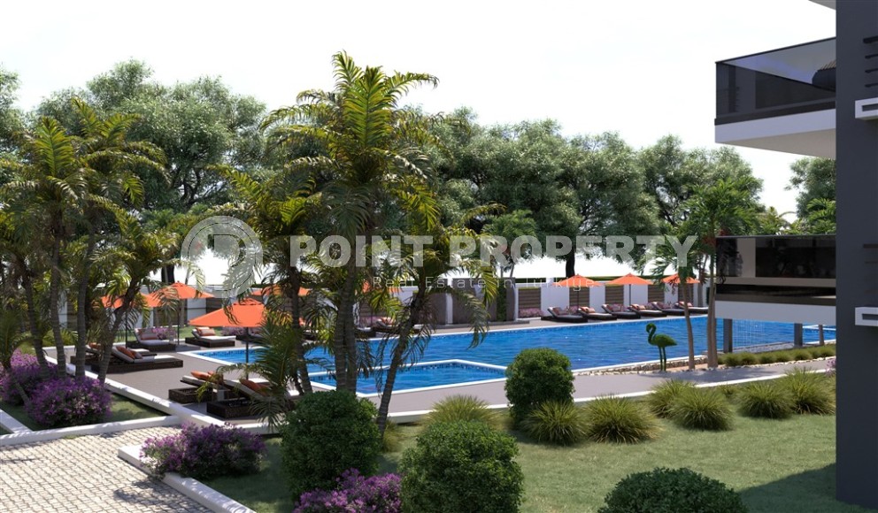 Новый инвестиционный проект в перспективном районе Аланьи - Окурджалар - жилой комплекс с отельной инфраструктурой в 200 метрах от моря-id-7818-фото-6