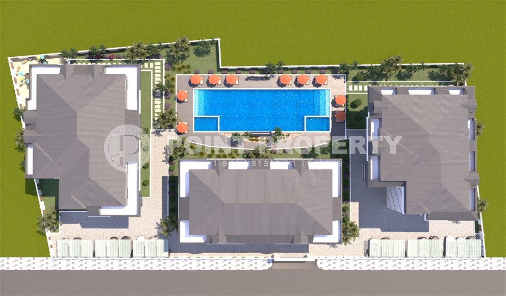 Новый инвестиционный проект в перспективном районе Аланьи - Окурджалар - жилой комплекс с отельной инфраструктурой в 200 метрах от моря-id-7818-фото-22